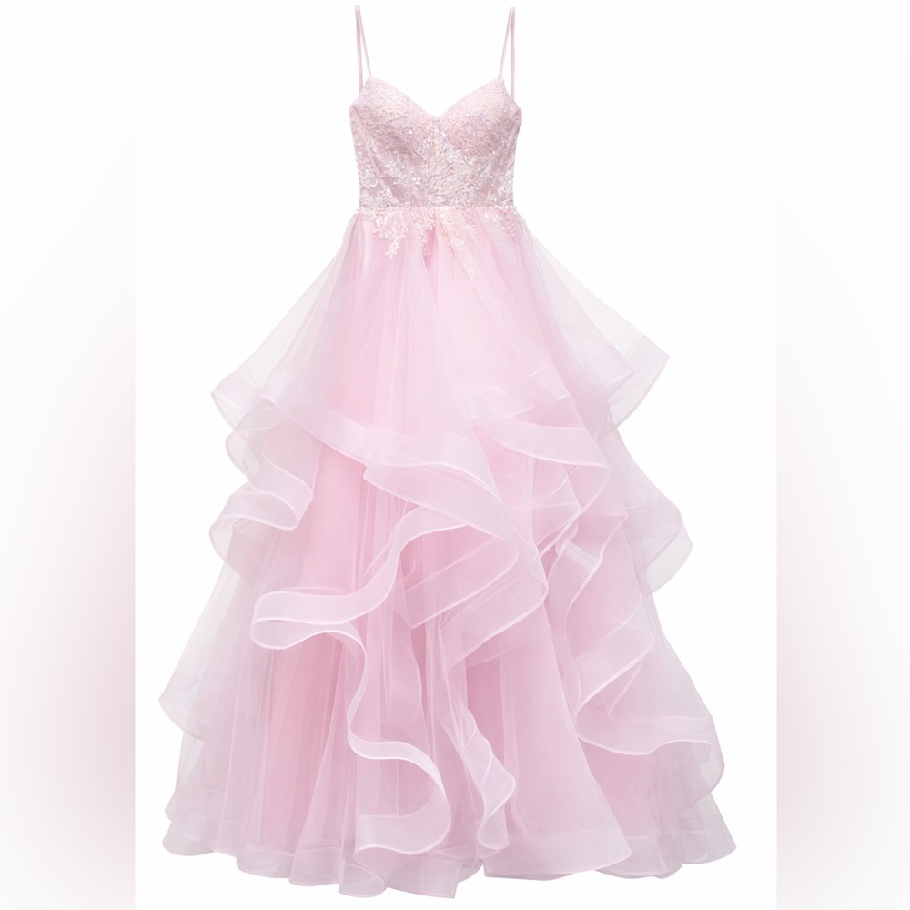 ⚡️ FLASH Summer Sale Event ⚡️ Pink Tulle Prom Dress NEW size 4